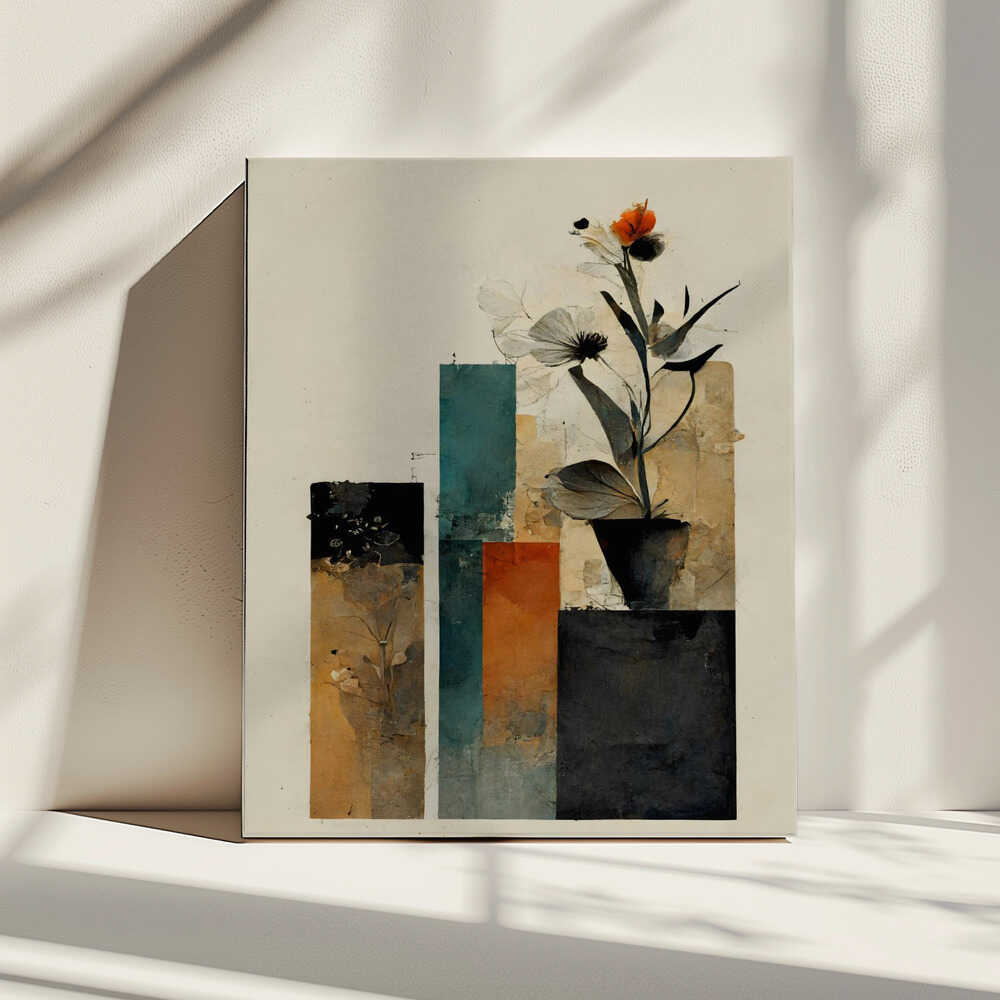 Abstract Blossoms, arte de Treechild impreso en canvas