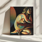 Vibrant Nude Figure, arte de Corné Akkers impreso en canvas