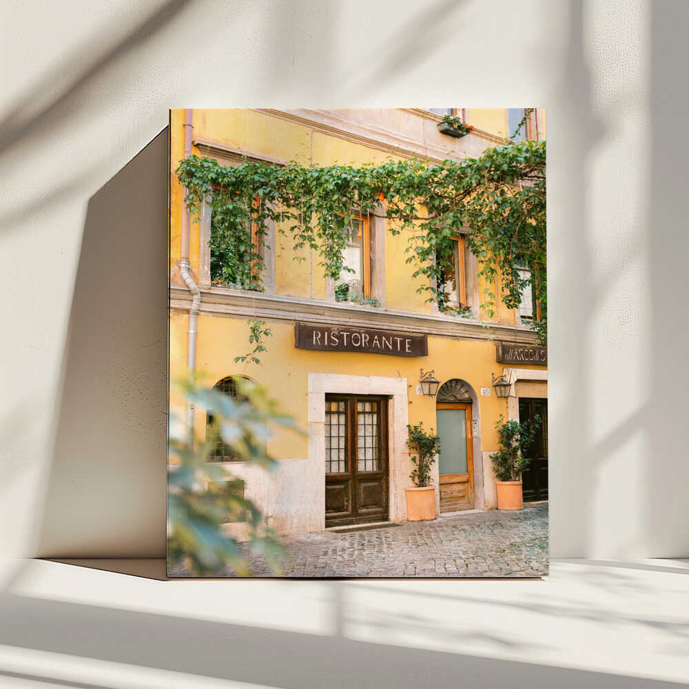 Ristorante Trastevere Rome, arte de Raisa Zwart impreso en canvas