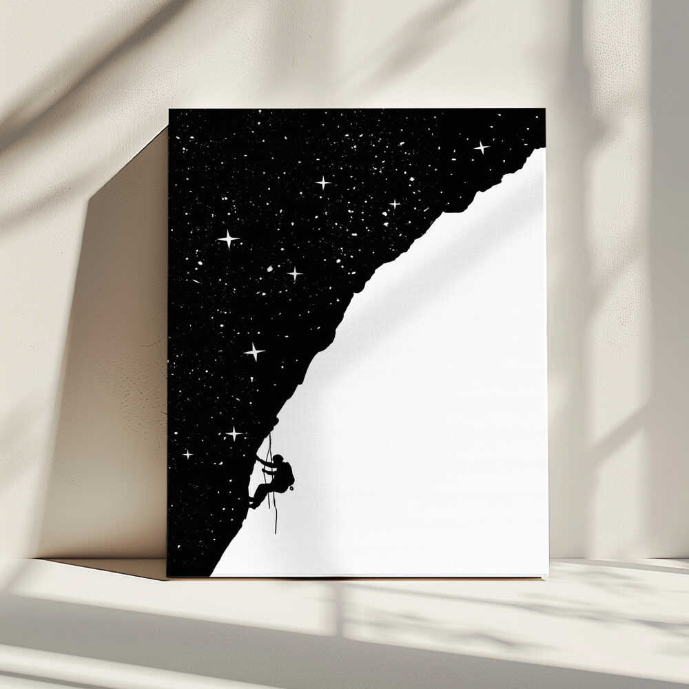 Night Sky Climber, arte de Balazs Solti impreso en canvas