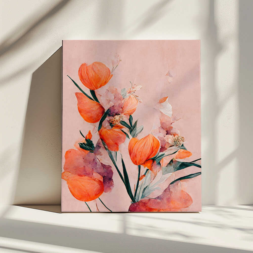 Petals and Elegance, arte de Treechild impreso en canvas