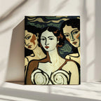 Trio of Elegance, arte de Treechild impreso en canvas