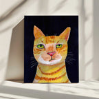 Expressive Orange Tabby, arte de Sharyn Bursic impreso en canvas
