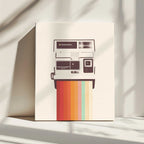 Retro Instant Rainbow, arte de Florent Bodart impreso en canvas