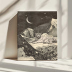 Celestial White Tiger, arte de Florent Bodart impreso en canvas