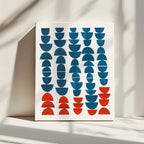 Colorful Curved Shapes, arte de Ejaaz Haniff impreso en canvas