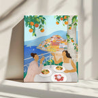 Girls in Positano, arte de Petra Lizde impreso en canvas