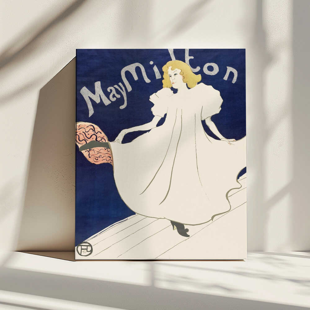 May Milton Poster(1895), arte de TOULOUSE LAUTREC impreso en canvas