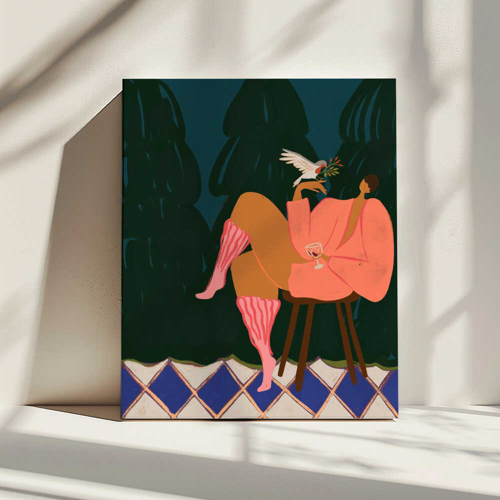 A Lil Birdy Told Me, arte de Arty Guava impreso en canvas