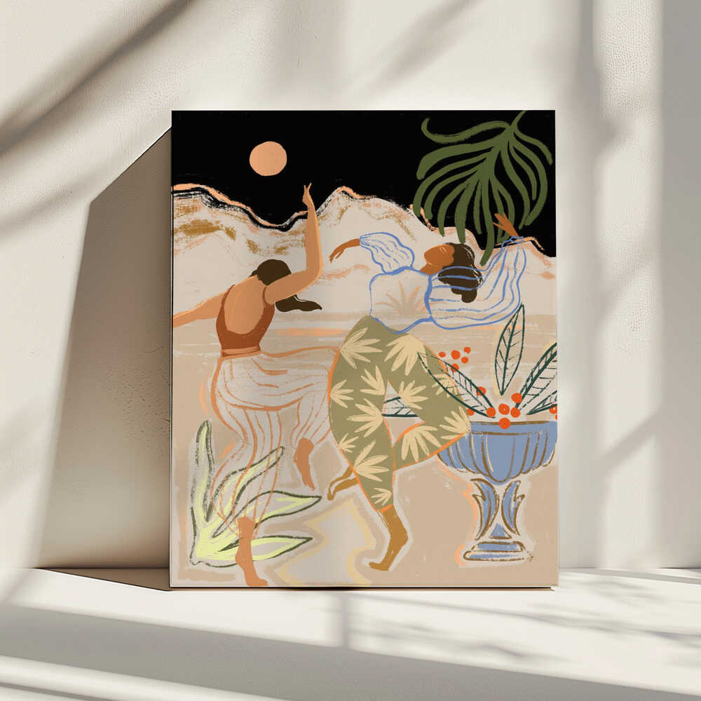 Moonlightdance, arte de Arty Guava impreso en canvas