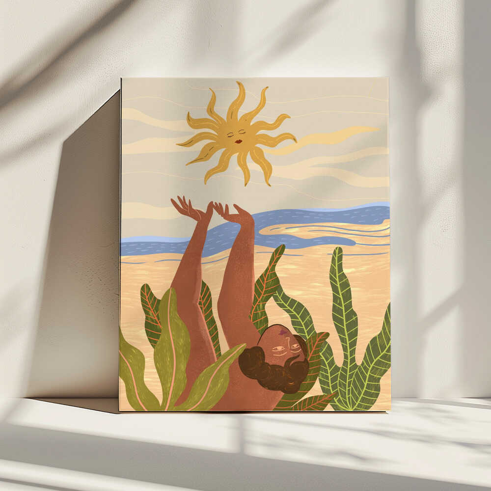 Sun Worship, arte de Arty Guava impreso en canvas