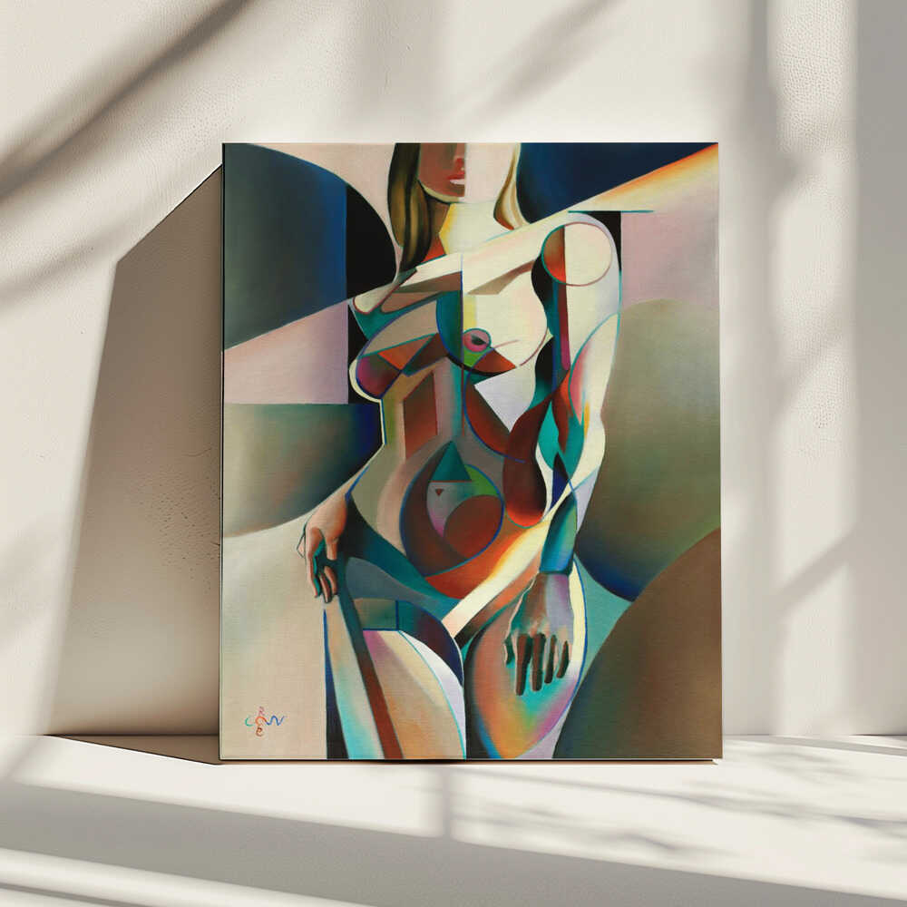 Neo Deco - 04-07-23, arte de Corné Akkers impreso en canvas