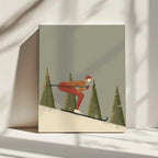 Downhill Skier, arte de The Creating Mind impreso en canvas