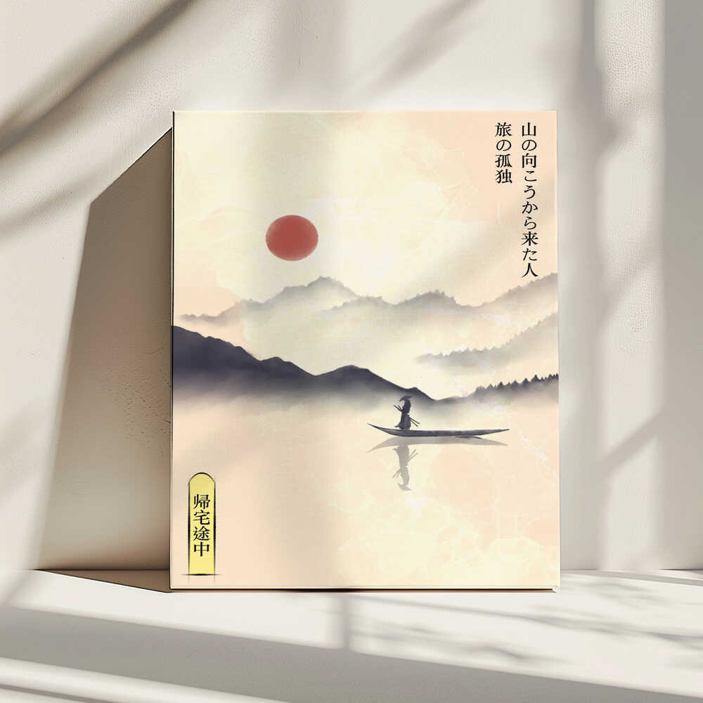 Misty Mountain Journey, arte de Fadil Roze impreso en canvas