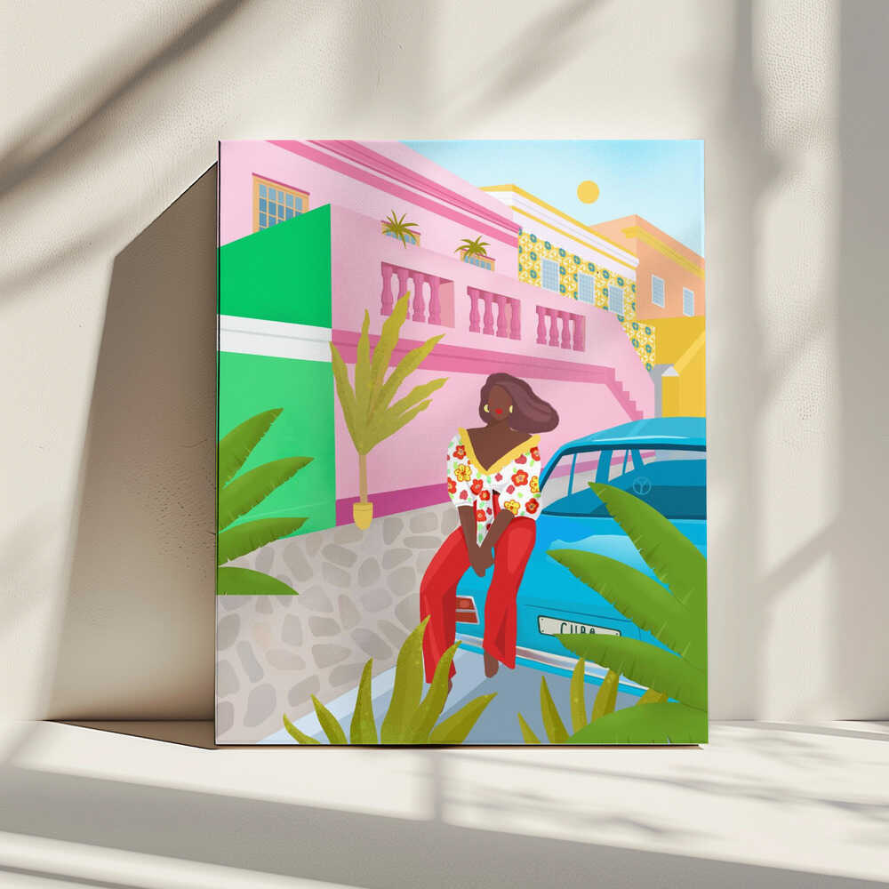 Tropical Woman, arte de Petra Lizde impreso en canvas