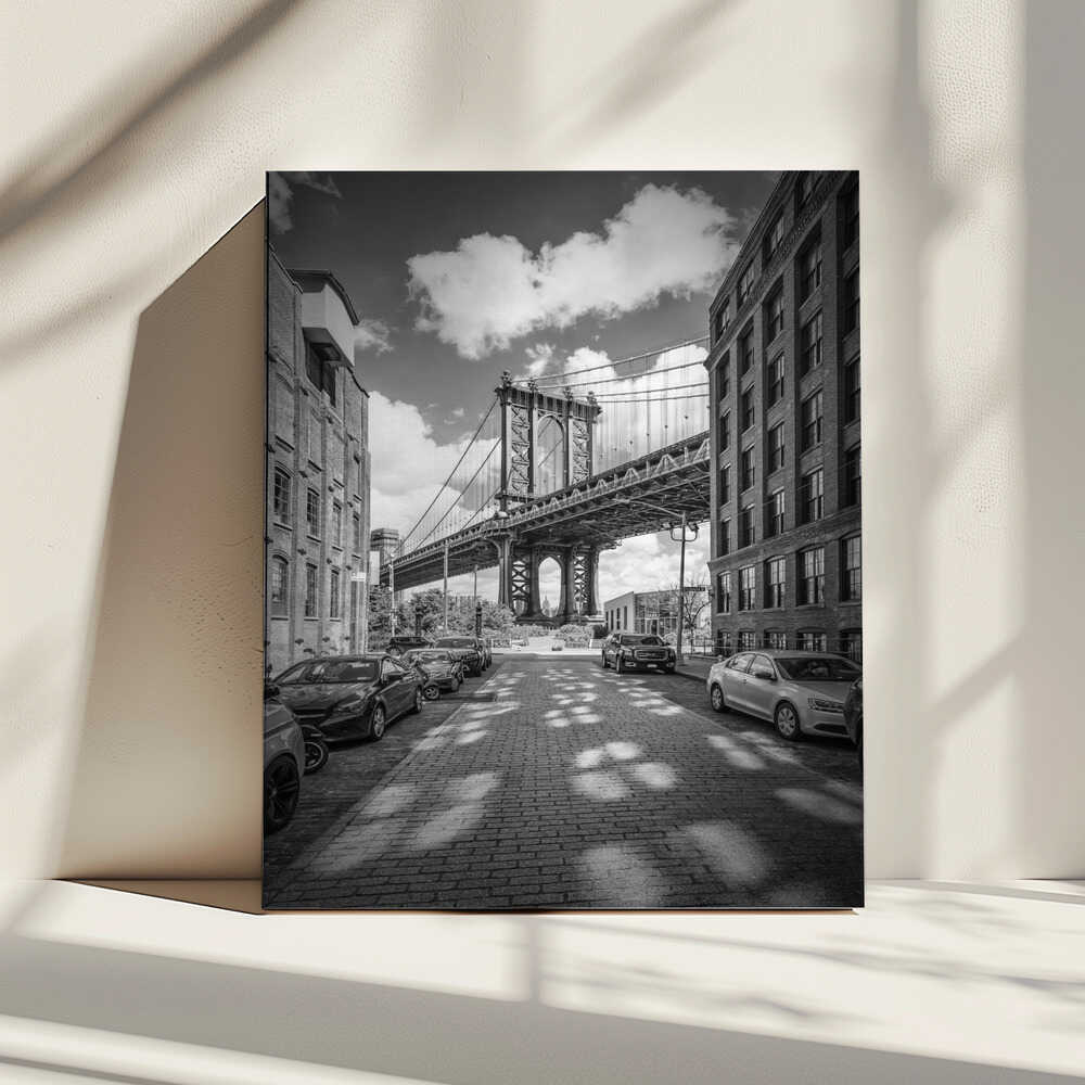DUMBO Manhattan Bridge View, arte de Melanie Viola impreso en canvas
