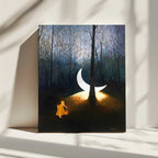 Enchanted Forest Moon, arte de Tom Blood impreso en canvas