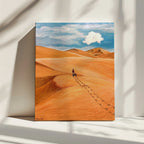 Desert Cart Journey, arte de Tom Blood impreso en canvas