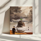 Men Journey to Green Tree, arte de Tom Blood impreso en canvas