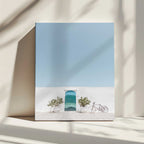 Blue Door Vintage Bike, arte de Photolovers impreso en canvas