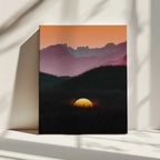 Golden Orb Landscape, arte de Javier Pardina impreso en canvas