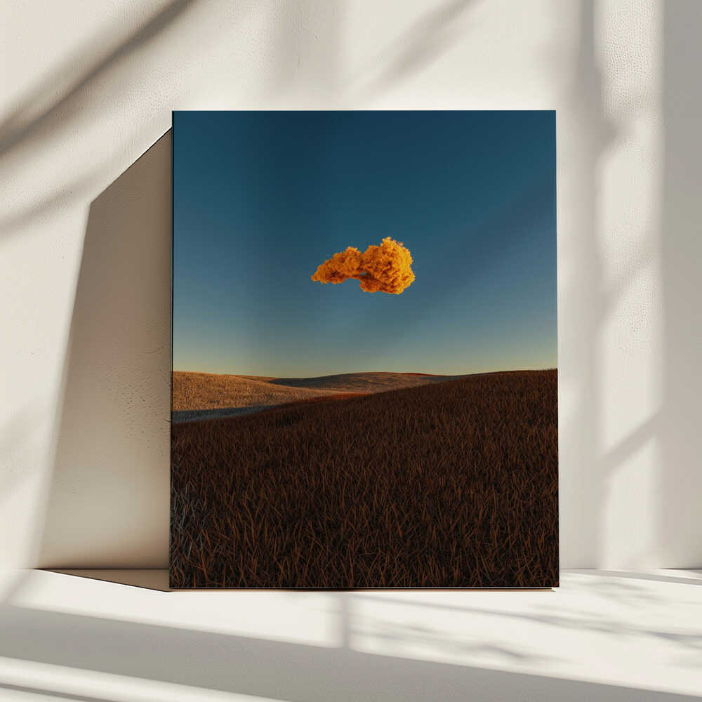 Golden Cloud Over Hills, arte de Javier Pardina impreso en canvas
