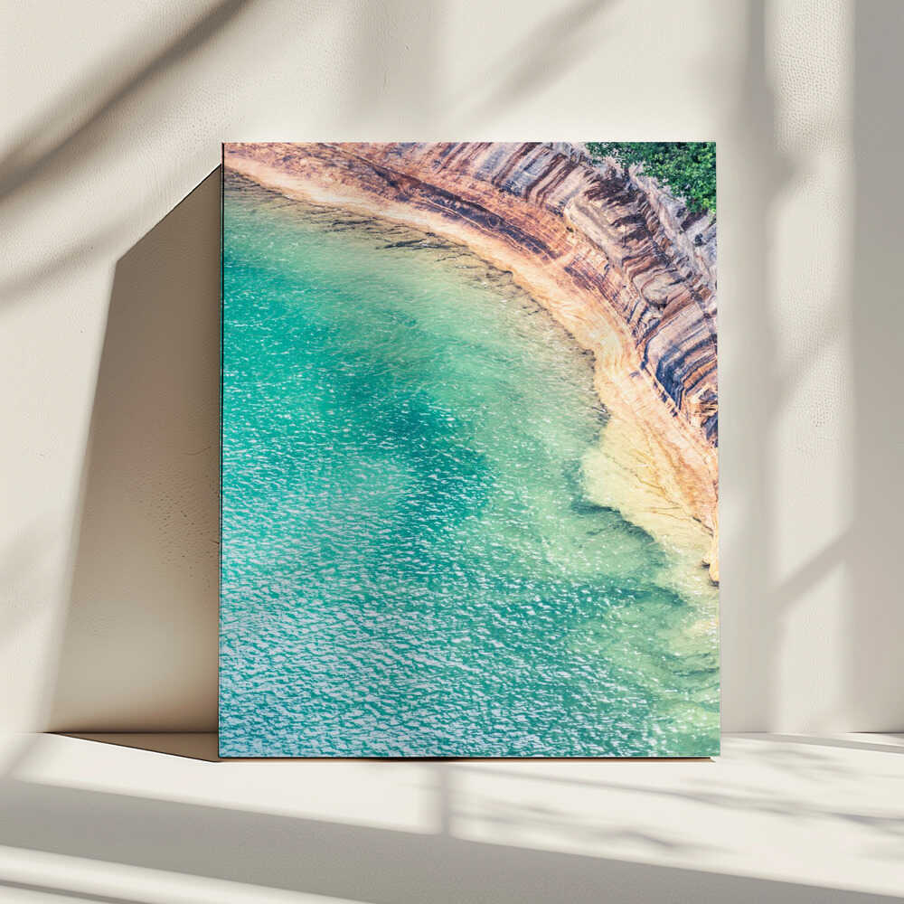 Pristine Turquoise Cove, arte de Courtney Crane impreso en canvas