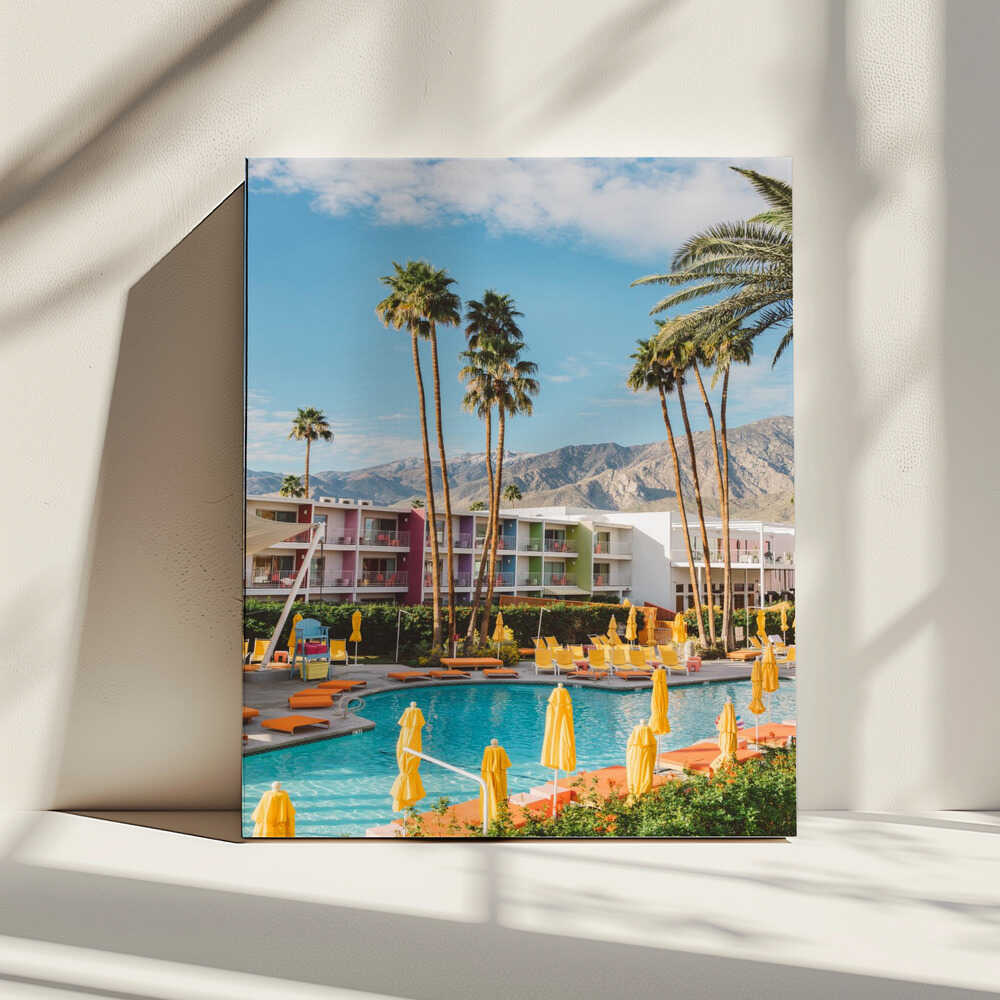Colorful Desert Oasis, arte de Bethany Young impreso en canvas