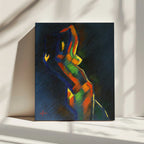 Colorful Abstract Figure, arte de Corné Akkers impreso en canvas