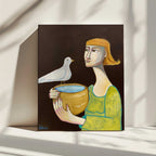 Peaceful Woman with Dove, arte de Sharyn Bursic impreso en canvas