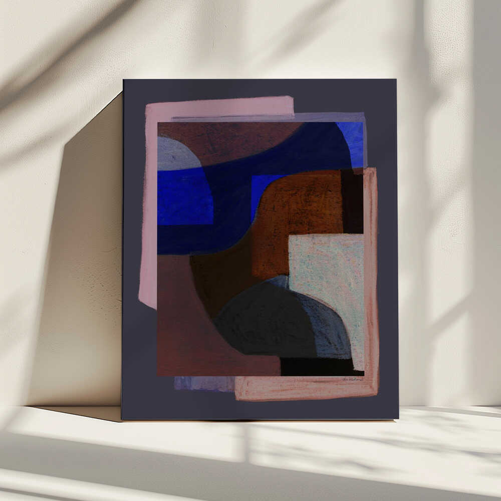 Chalks and Shapes 7X, arte de Mareike Böhmer impreso en canvas
