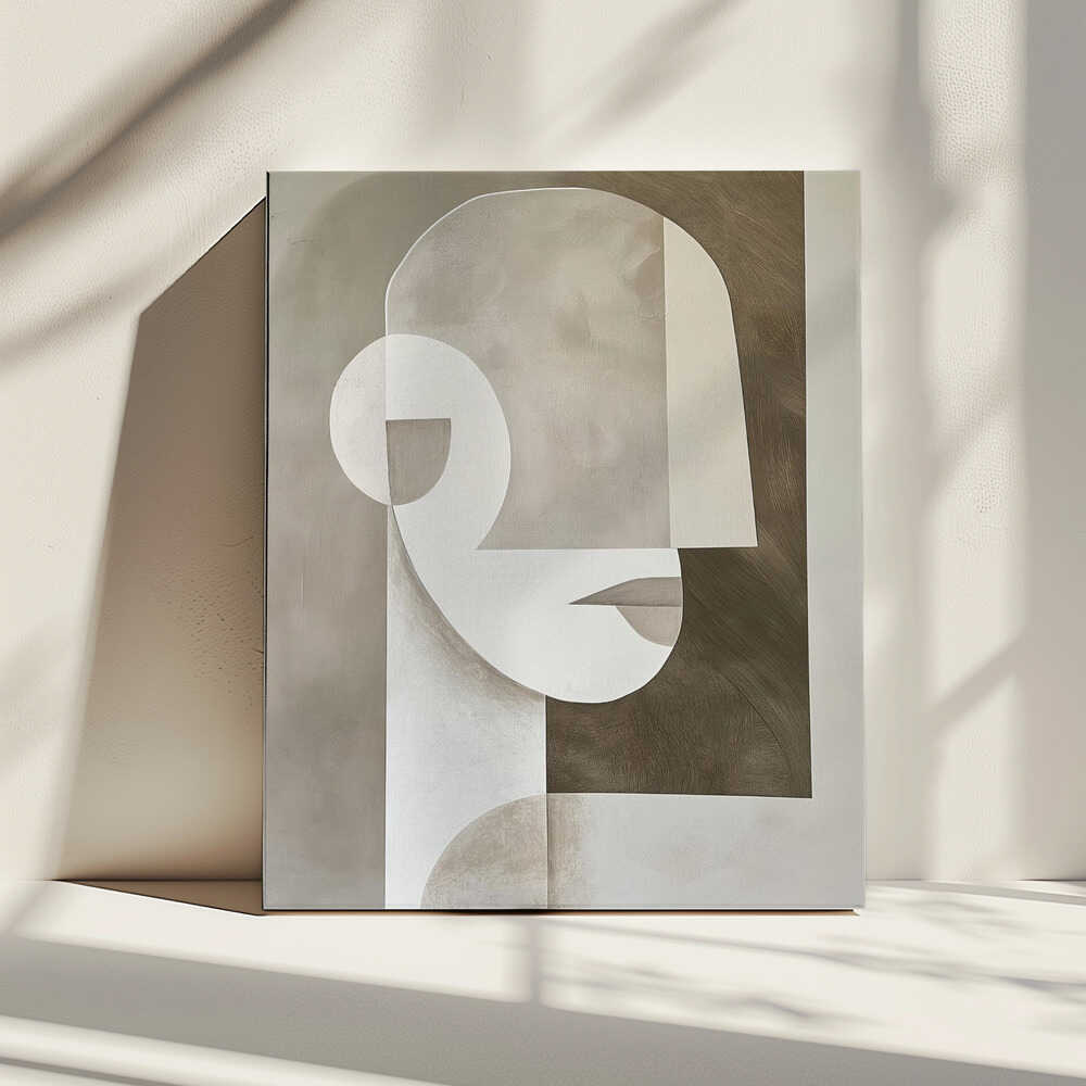 Elegant Abstract Profile, arte de SHANDU impreso en canvas