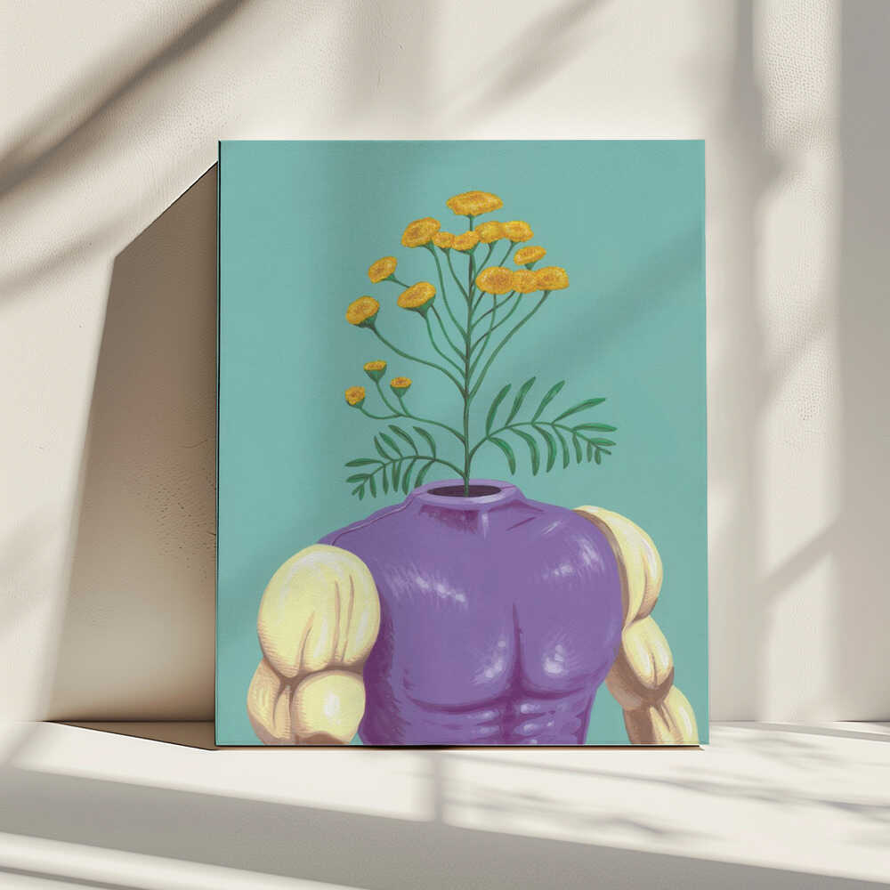 Purple Body Bloom, arte de Famous When Dead impreso en canvas