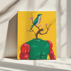 Tweety Mc Tweet Face, arte de Famous When Dead impreso en canvas