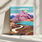 Vibrant Mountain Valley, arte de Uma Gokhale impreso en canvas