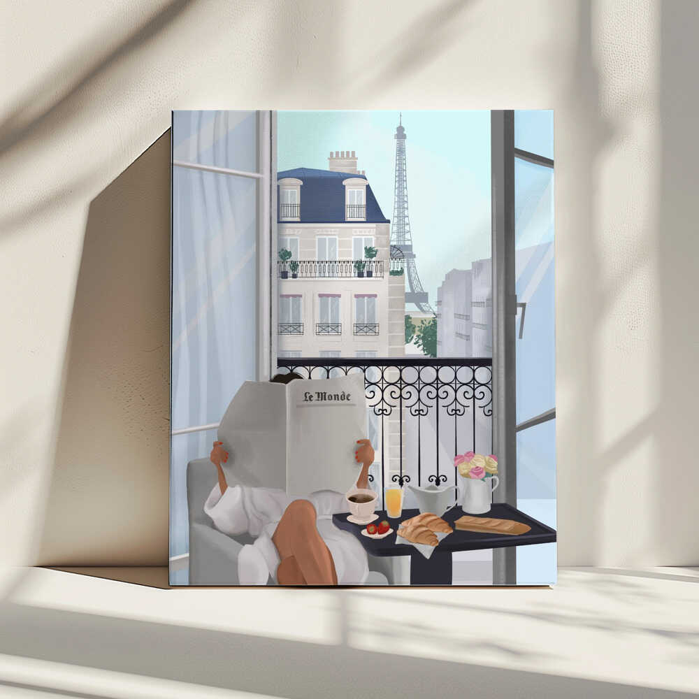 Paris Balcony, arte de Petra Lizde impreso en canvas