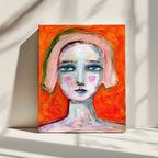 Melancholy Woman Portrait, arte de Sharyn Bursic impreso en canvas