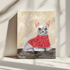 Chihuahua in Red Sweater, arte de Sharyn Bursic impreso en canvas