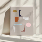 Abstract Shapes 4, arte de Mareike Böhmer impreso en canvas