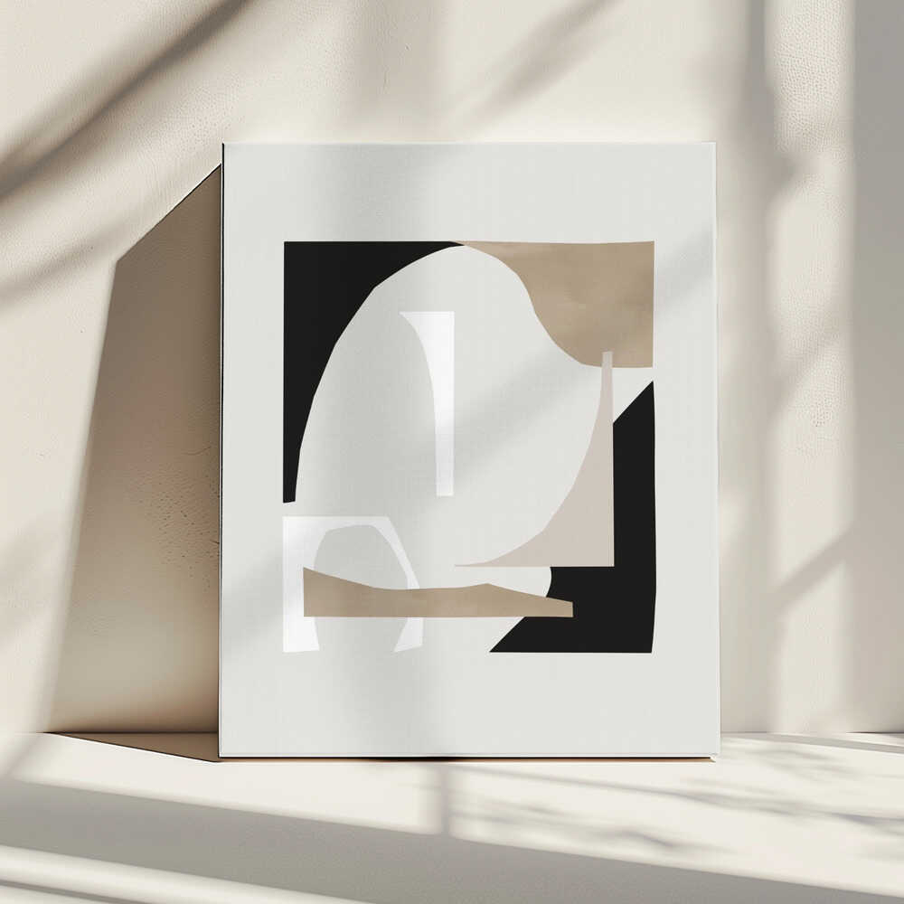 Abstract Shapes 3, arte de Mareike Böhmer impreso en canvas
