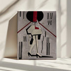 Modern Fashion Figure, arte de Doris Schmitz impreso en canvas