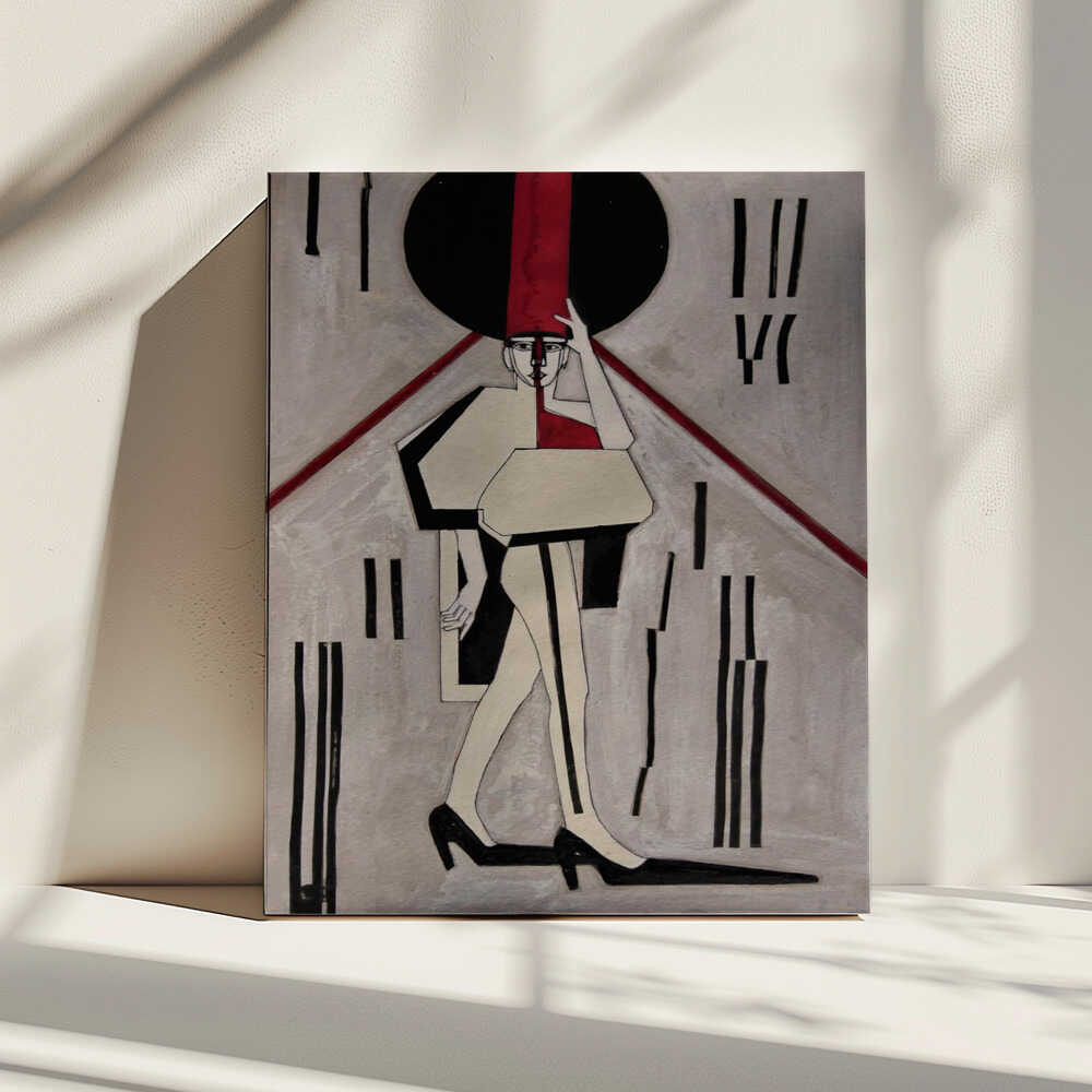 Modern Fashion Figure, arte de Doris Schmitz impreso en canvas