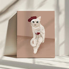 French Cat With Beret