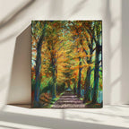 Golden Autumn Avenue, arte de Corné Akkers impreso en canvas