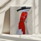 Red Hat Fashion Figure, arte de Doris Schmitz impreso en canvas