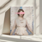 Pink Blinded Angel, arte de Talitha McQueen impreso en canvas