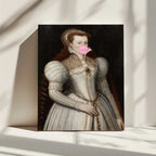 Regal Bubblegum Portrait, arte de Talitha McQueen impreso en canvas
