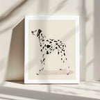 Pandc Dalmation, arte de Jenny Liz Rome impreso en canvas