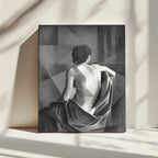 Geometric Draped Figure, arte de Corné Akkers impreso en canvas