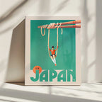 Japanese Noodle Swing, arte de Mark Harrison impreso en canvas